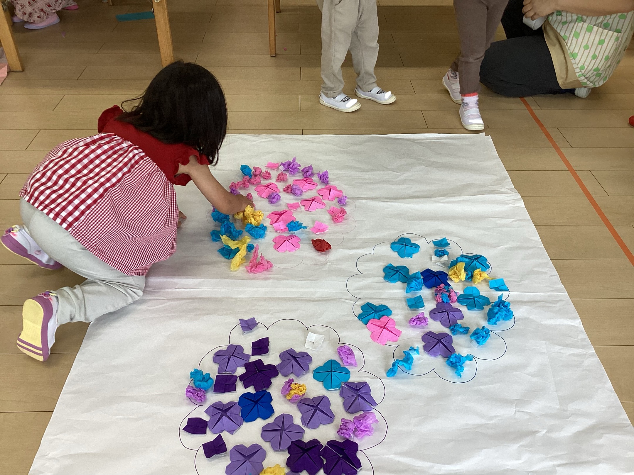 あじさいって、きれいだね（3歳児）