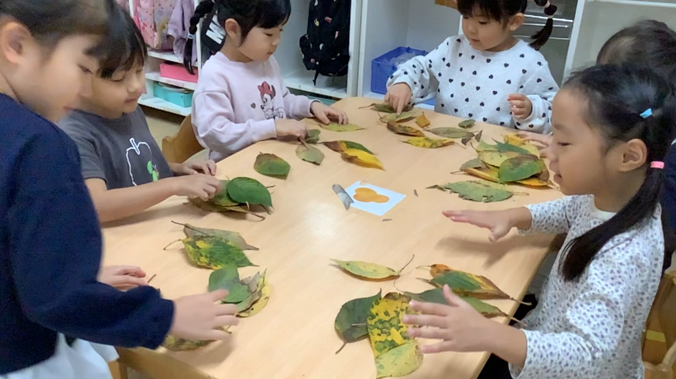 落ち葉で遊ぼう！（4歳児）