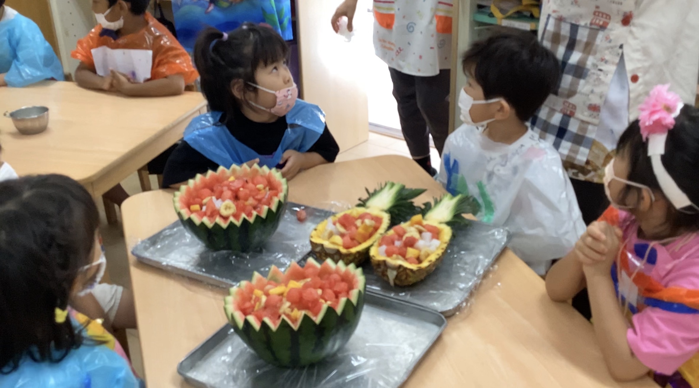 お楽しみ会、大成功!(5歳児)